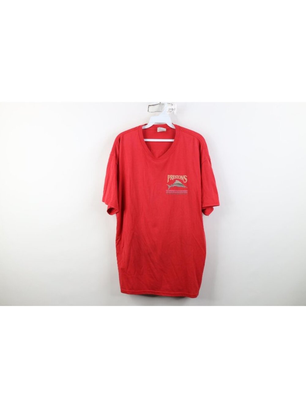 Vintage 90s Y2K Mens Large Distressed Prestons Seafood Country Buffet T-Shirt